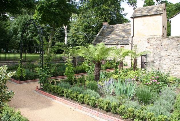 A beautiful photo of Lady Isabella's Garden at Cusworth Hall, a venue free to use if you have a Cusworth Hall Wedding. 